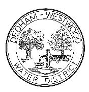 Dedham-Westwood Water District Logo